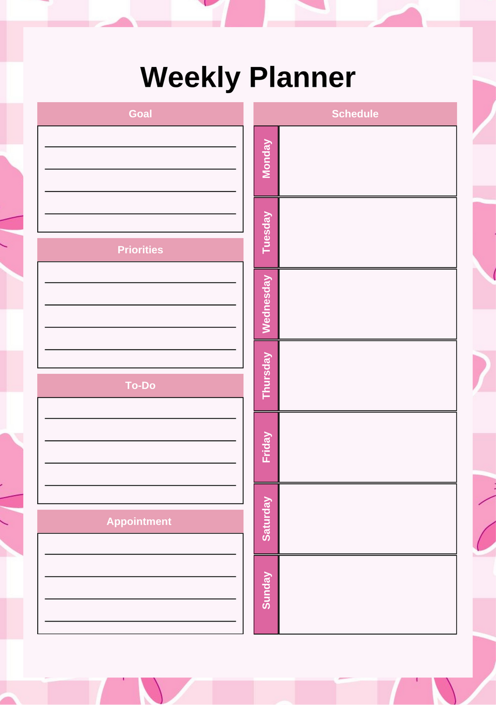 Pink Planner