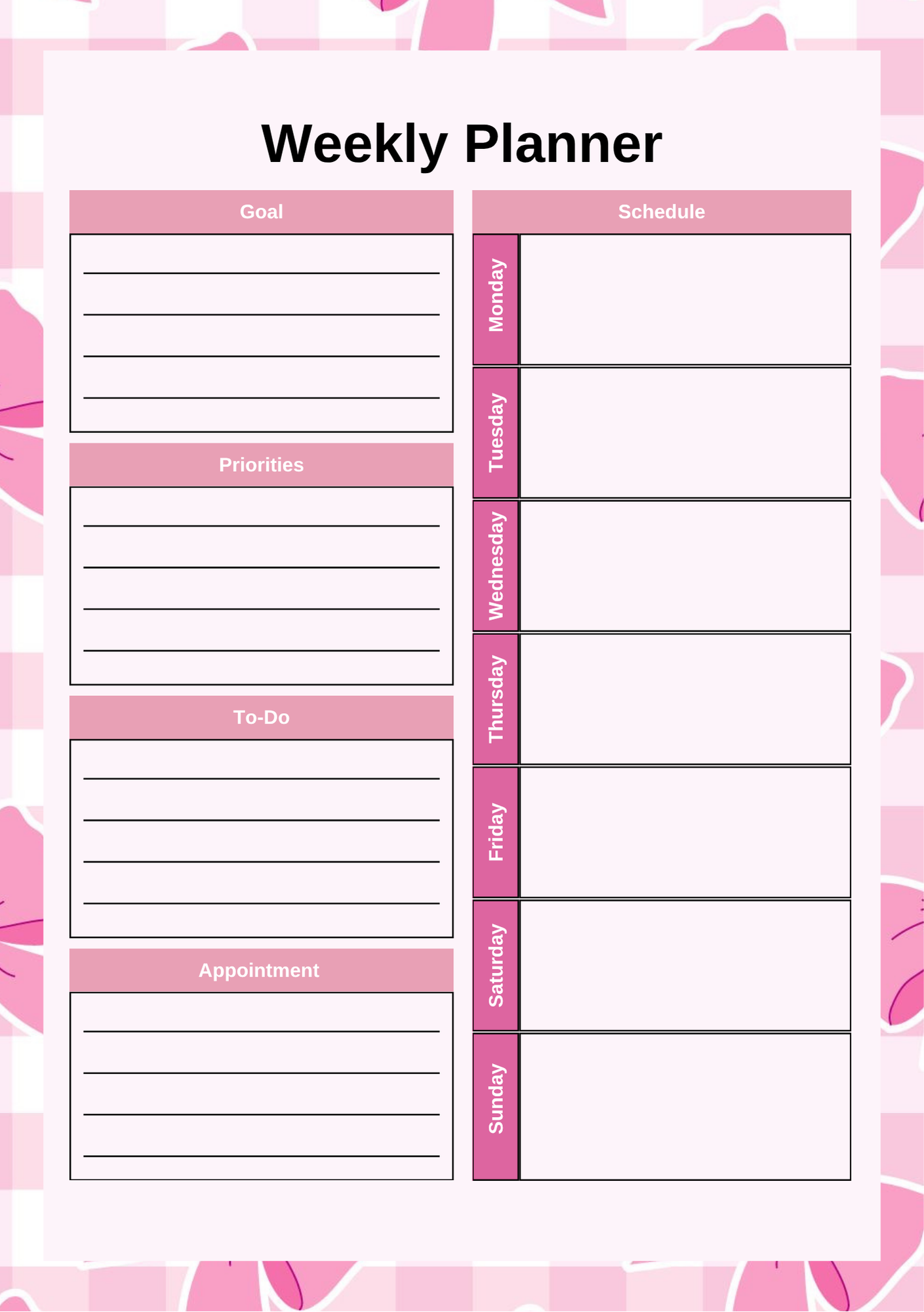 Pink Planner