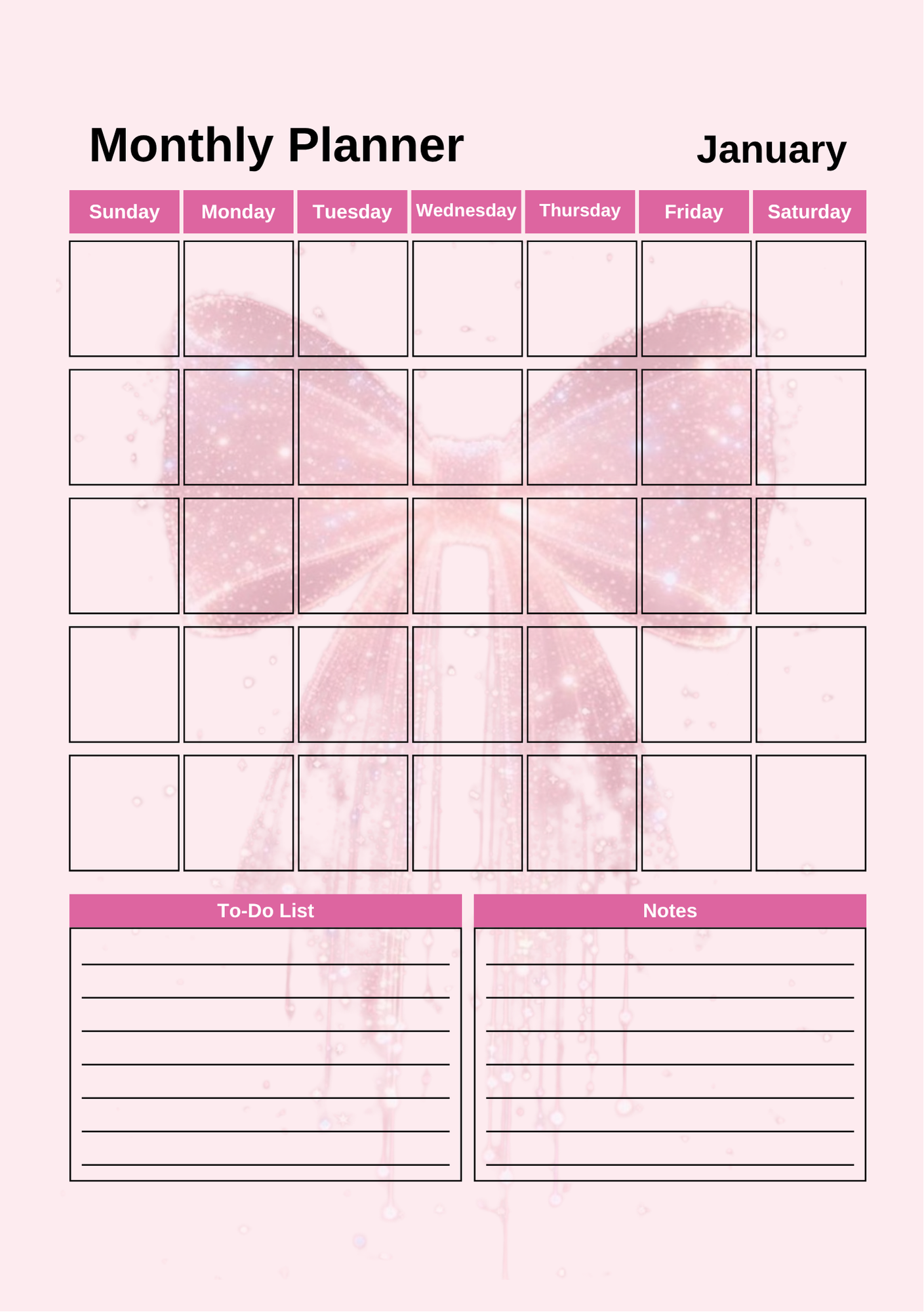 Pink Planner