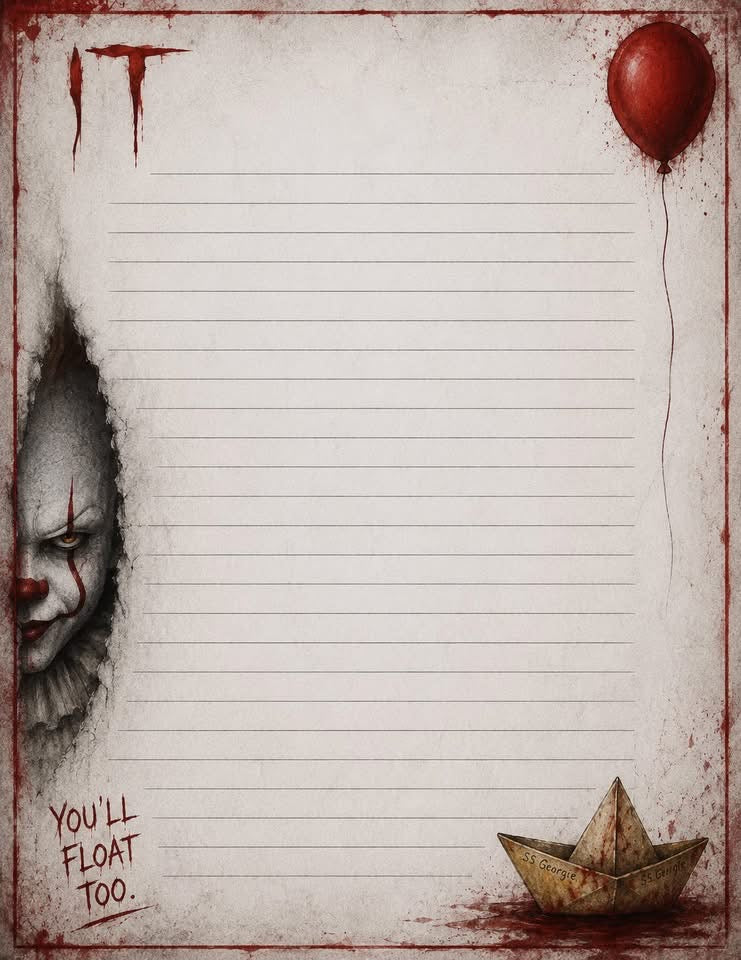 Horror 4x6 Notepad
